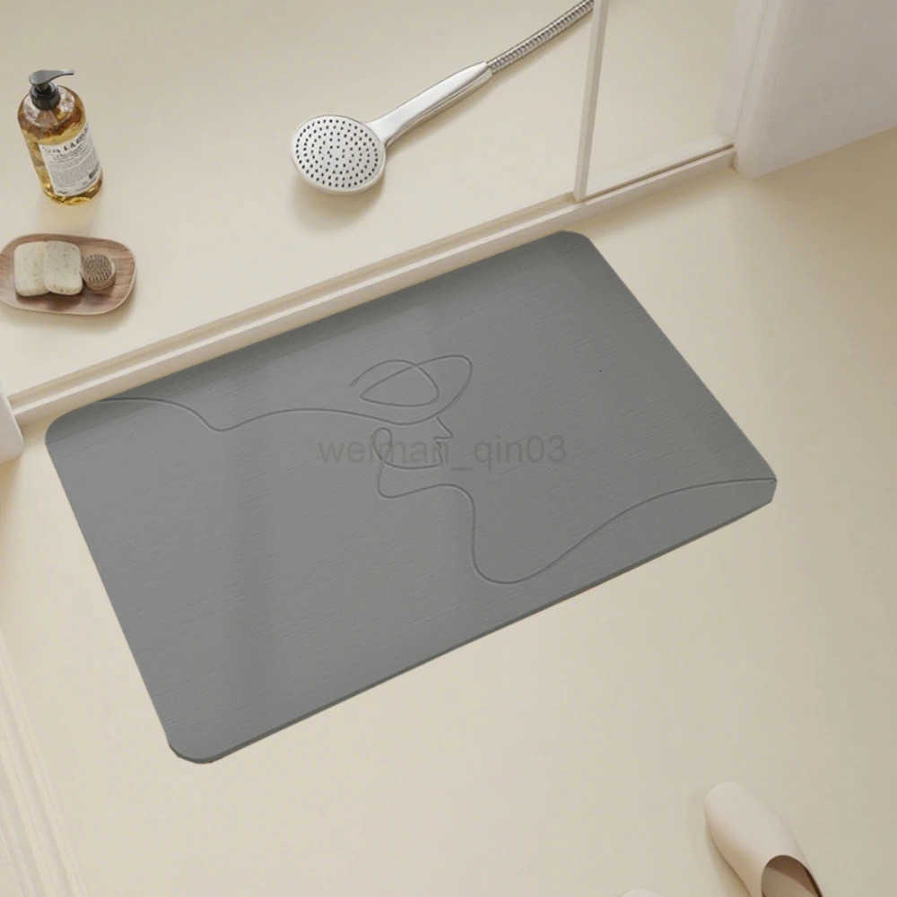 Indoor Diatomite Stone Bath Mat Diatom Mud Soft Mat Water Absorption Quick Drying Diatomite Stone Shower Mat Entryway Rugs H260316