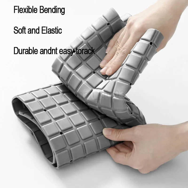 Premium PVC Bath Mat 1pc Non-Slip with Suction Cups And Drain Holes 279x157inch/71x40cm Safe Shower Bathroom Mat Easy to Use H260316