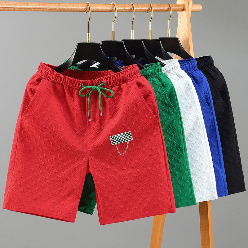 2026 New Designer Luxury Brand Plus Size Men's Casual Shorts Summer Thin Fashionable Loose Knit Checkered Shorts Suitable For Outdoor Wear Men 