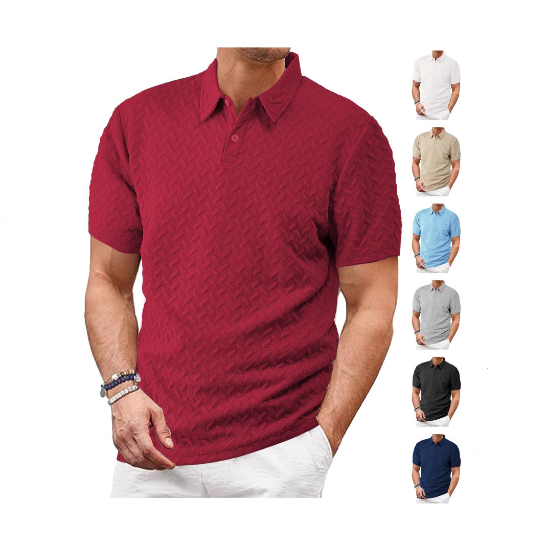 European And American Polo Designer T-shirt Men's Summer New Collar Jacquard Designer Hoodie Thin Short Sleeve Men's Casual Sports Polo Shirt