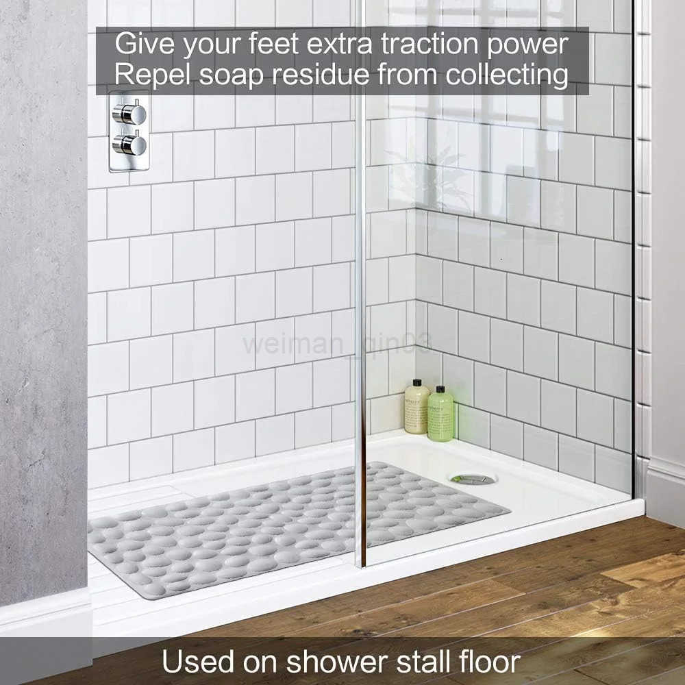 Long bathroom with suction cup non-slip mat toilet plastic floor mat shower room waterproof dirt-resistant massage mat H260316