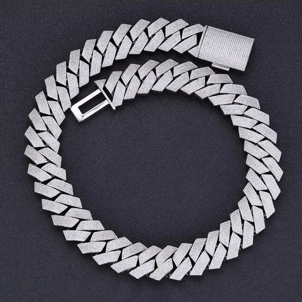 Hip Hop 26mm Brass Cuban Brass Necklace Men Iced Out High Fashion Necklaces for Women