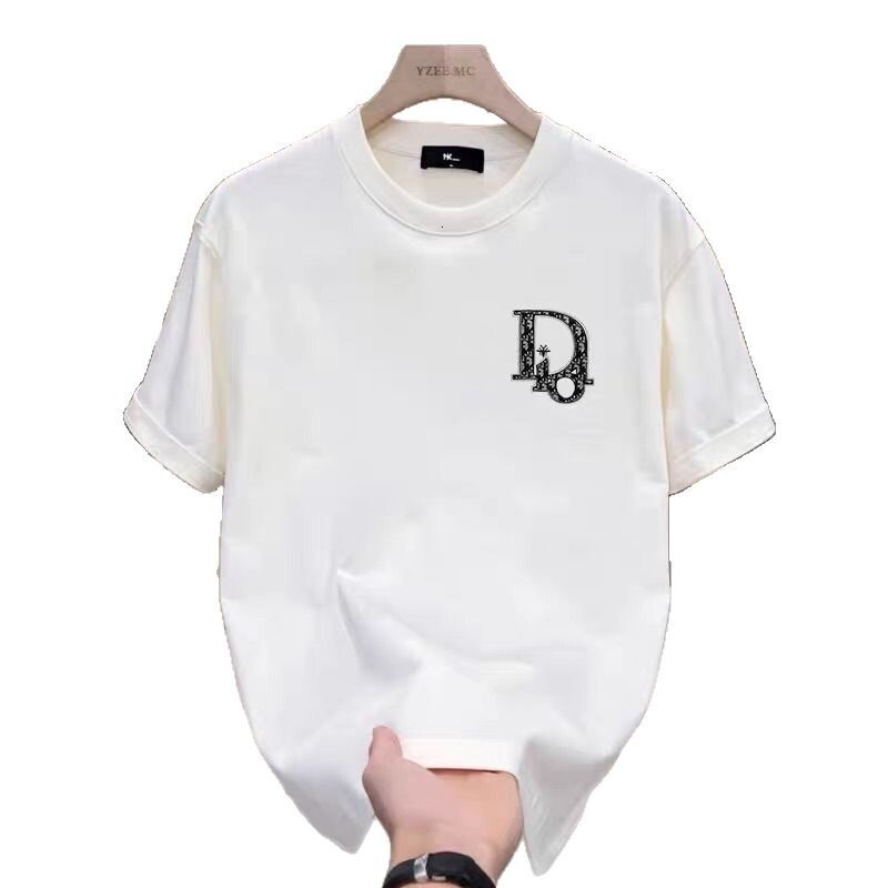 Trendy European and American Brand Short Sleeve Ins Pure Cotton Summer New Men's Printed T-Shirt Fashionable Unisex Crew Neck Tee