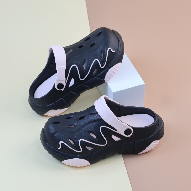 Children's EVA Clogs Pink White Non-slip Sole Kids Outdoor Beach Garden Slippers Summer Casual Sandals Summer Breathable Garden Shoes Free shippi