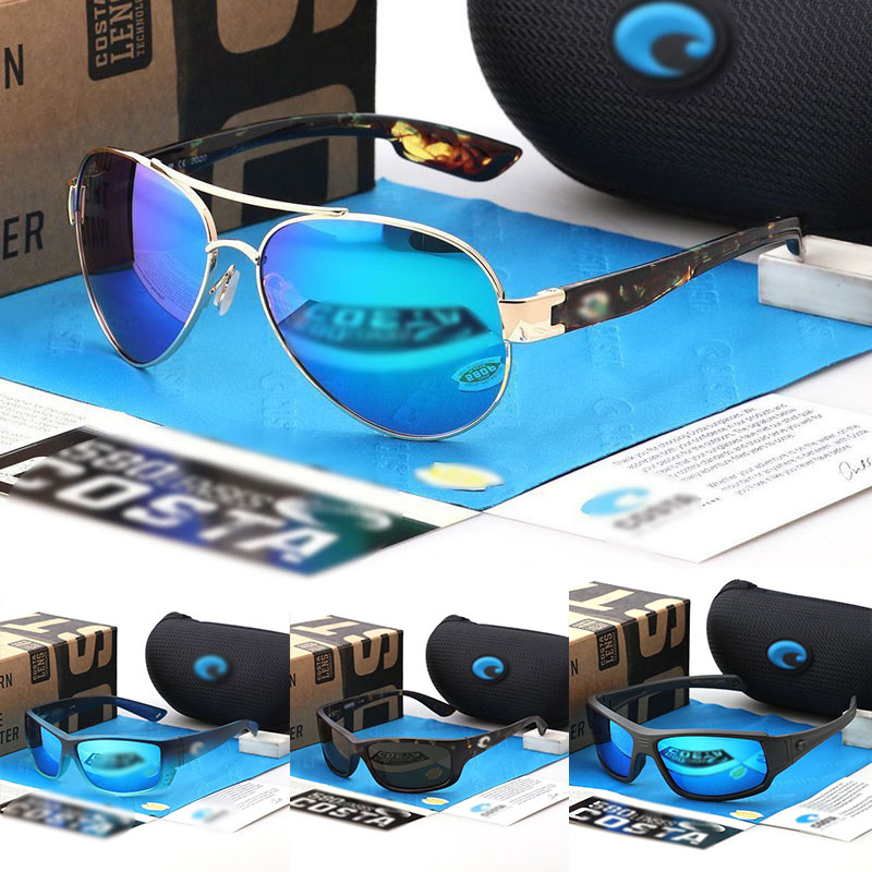 Men's and Women's Designer Driver Sunglasses Men's Fishing UV Block Square Sunglasses Women's black cat-eye goggles