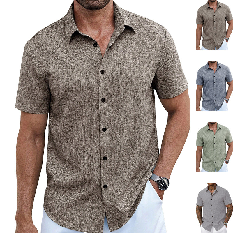 European Designer T-shirt And American Designer Hoodie Summer New Men's Shortsleeve Polo Collar Business Casual Shirt