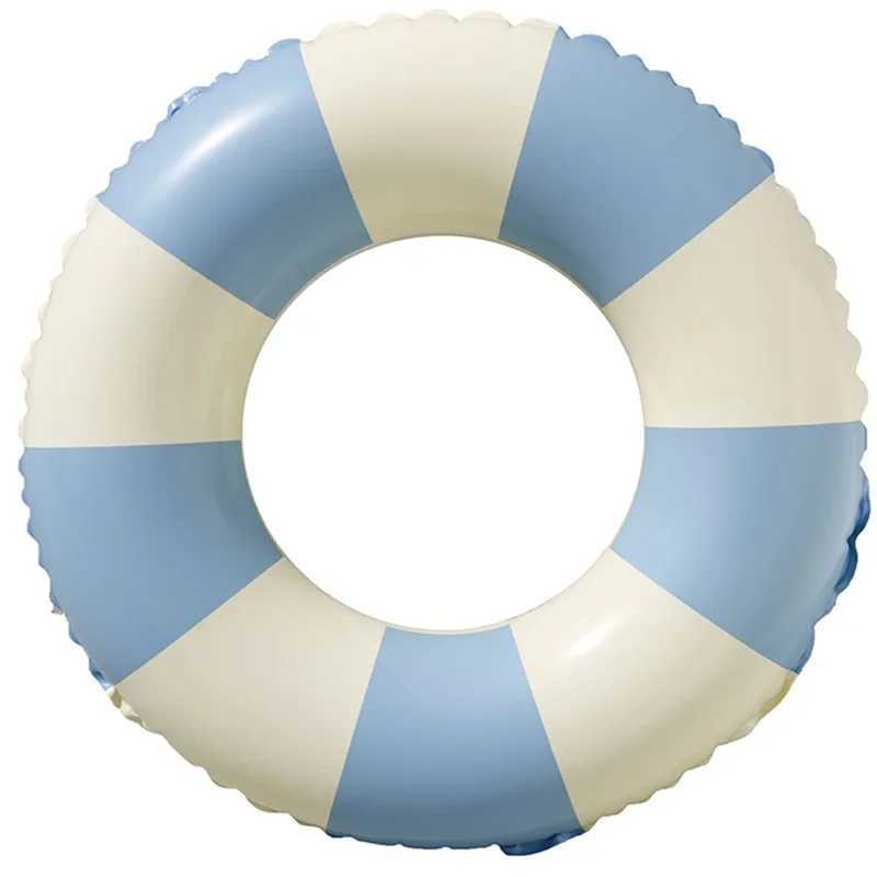 High Quality Summer Pool Float 85cm Striped PVC Inflatable Swim Ring for Adults Kids Water Parties M260316