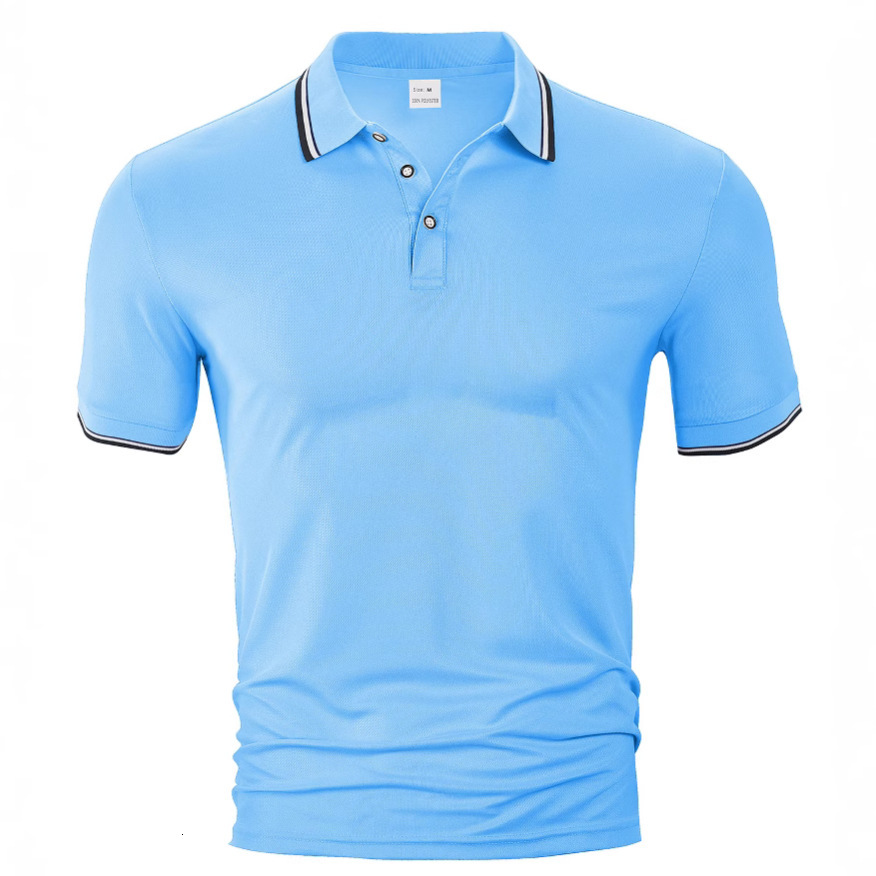 European And American Designer Hoodie Polo Short Sleeve Men's Polo Shirt Summer Loose Designer T-shirt Casual Breathable Collar Printed Advertising