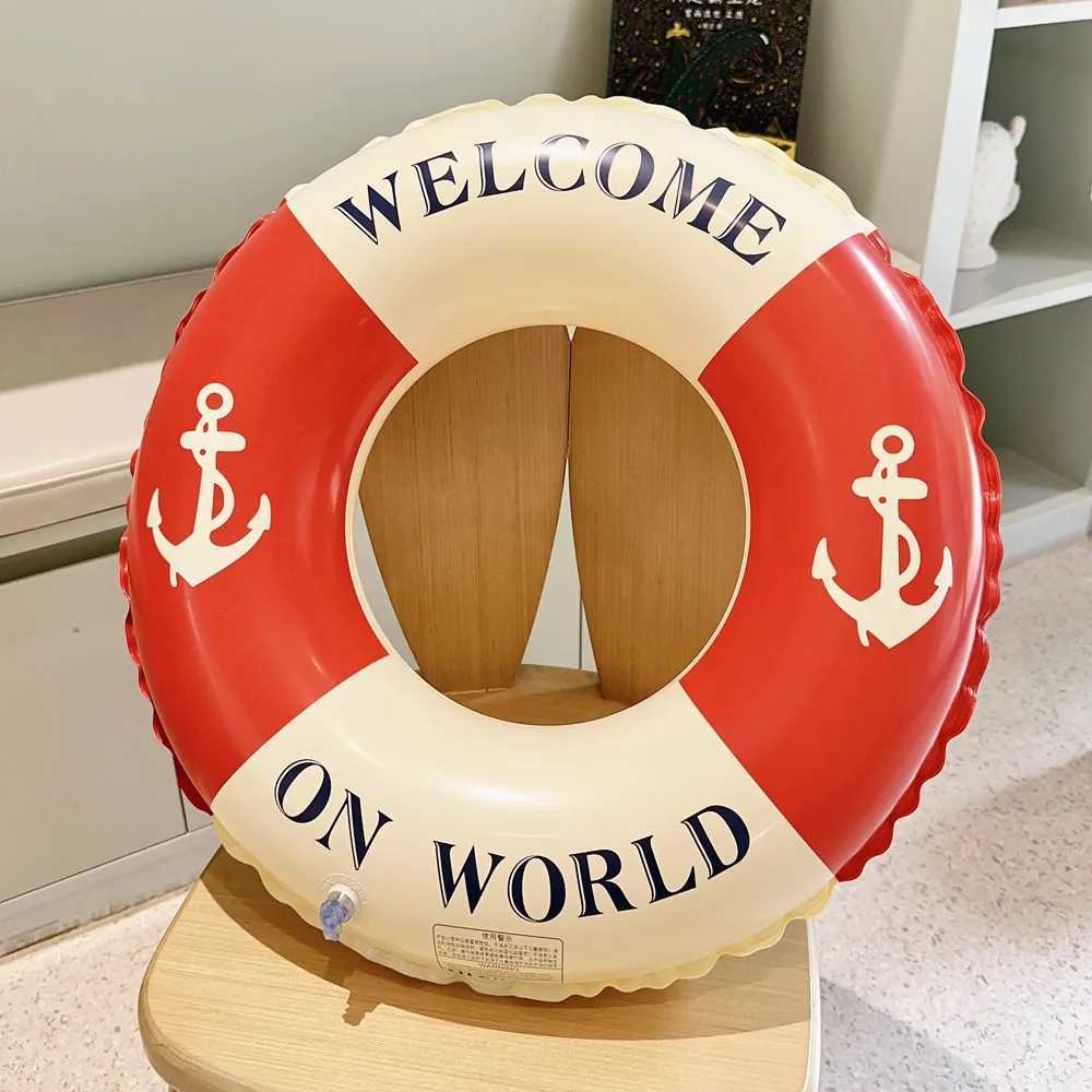 Adult Swim Ring Tube Inflatable Swimming Ring For Summer Beach Swim Circle Swim Pool Float Water Play Swim Tube M260316