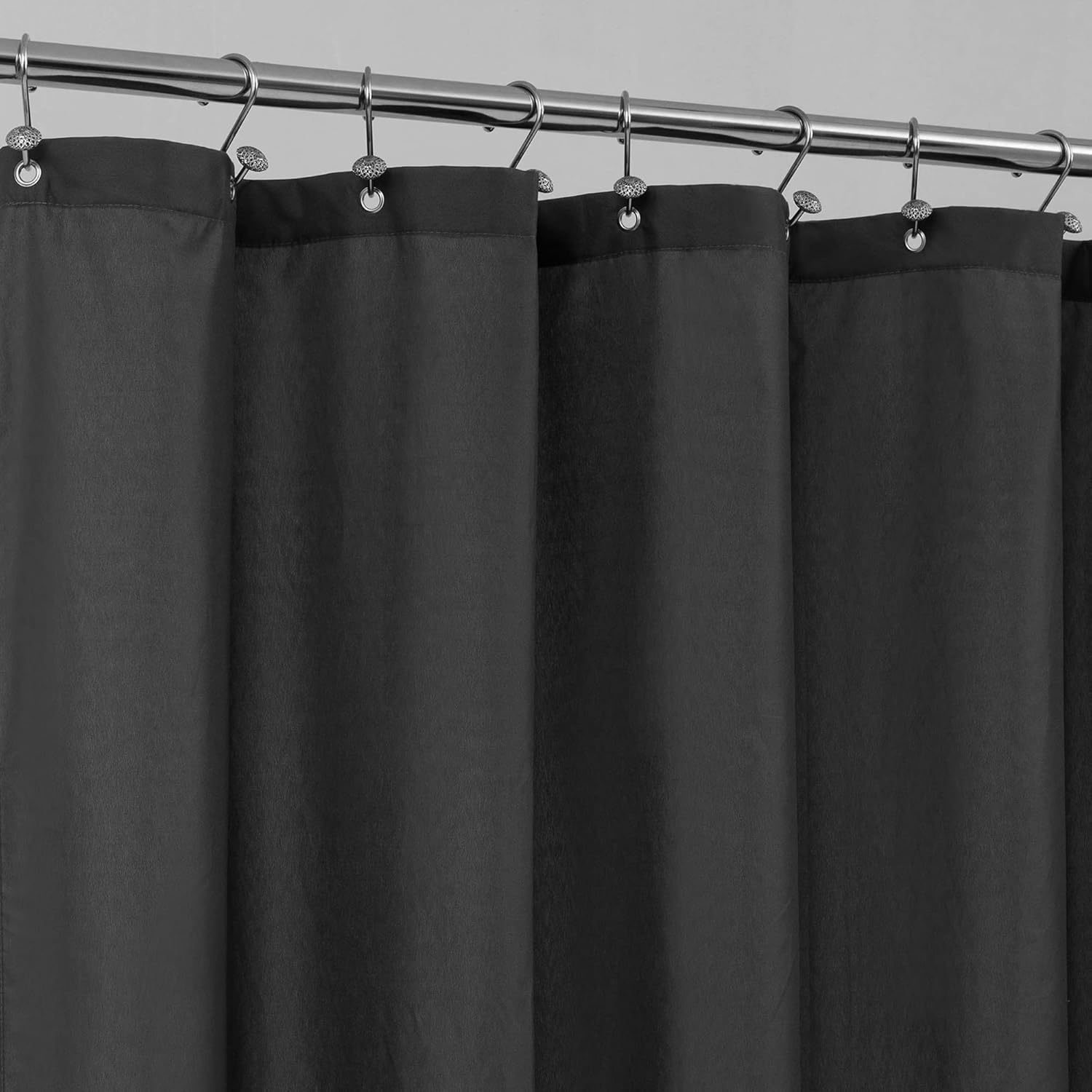 YL-38354 Solid Color Imitation Linen Shower Curtain, Solid Color Polyester Bathroom Curtain, Hotel Toilet Partition Curtain Customization