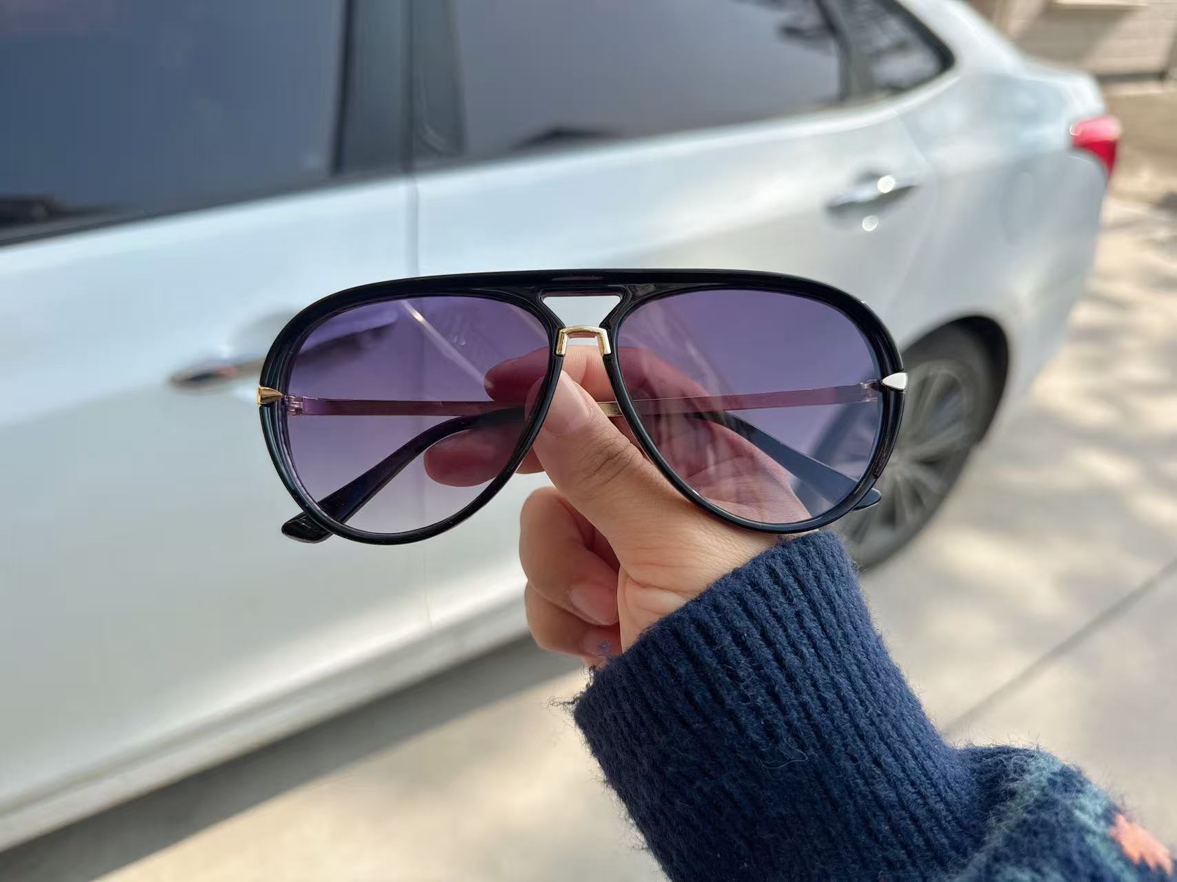 Designer Sunglasses Cross Border Luxury Fashion Sunglasses Outdoor Large Frame Sunglasses Toad Shaped Sunglasses European And American New Sunglasses 