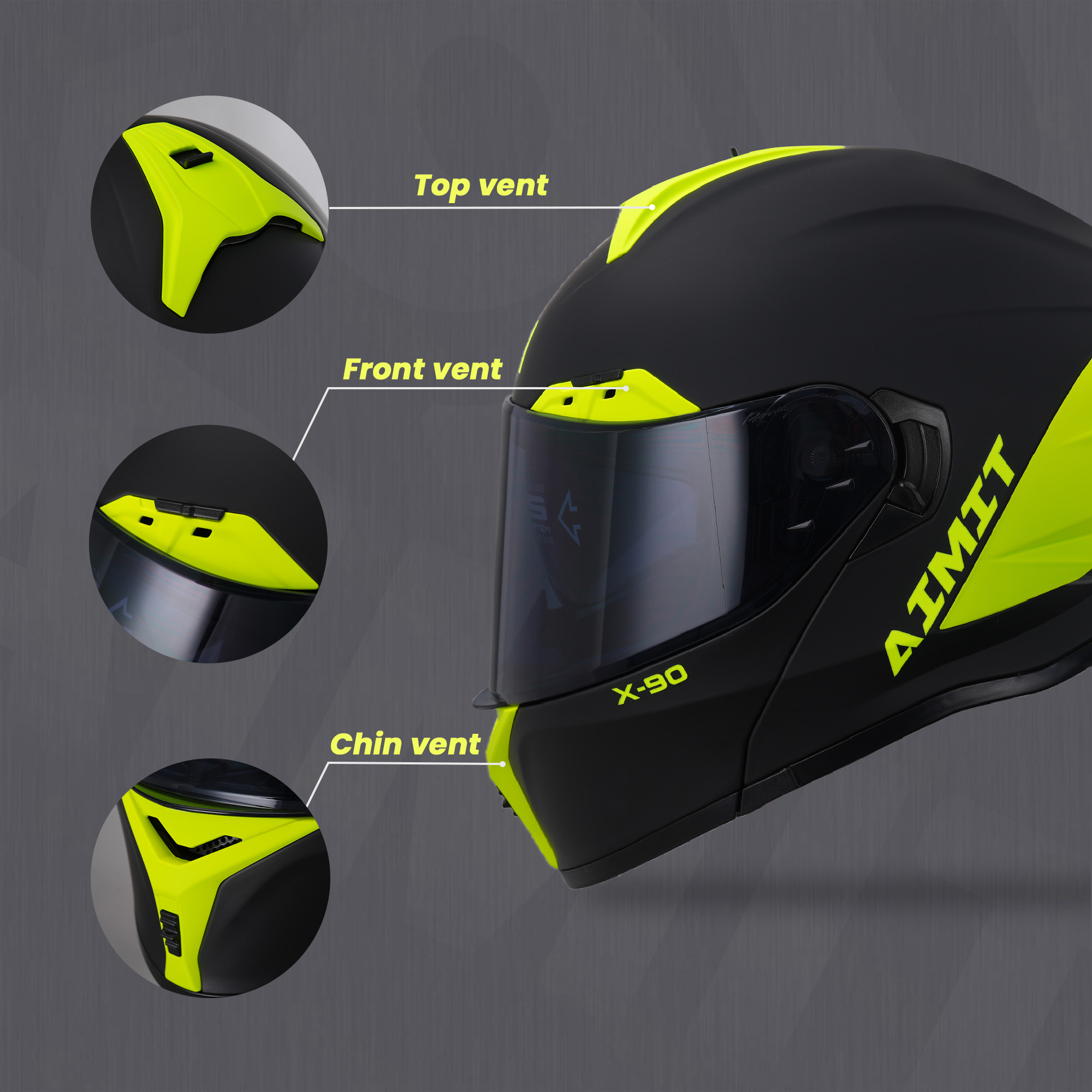 Motorcycle flip-up helmet with DOT certification. multiple ventilation holes. breathable and comfortable hot-sale products
