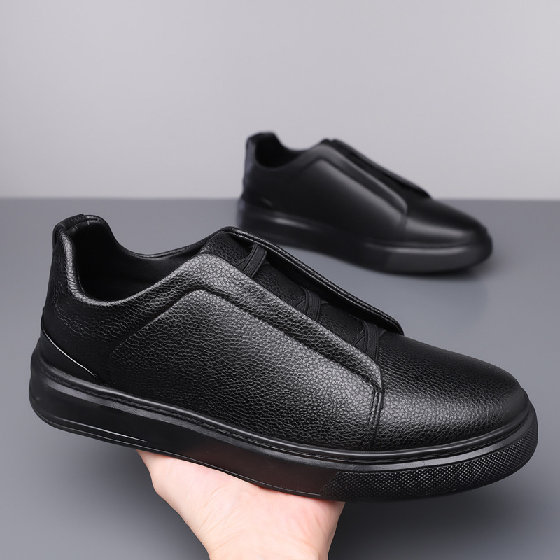2026 Luxury Comfortable Sports Sneakers Series Low-top White Shoes Waterproof Non-slip Comfortable Versatile Lace-up Men's Slip-on Low-top Style - view 3