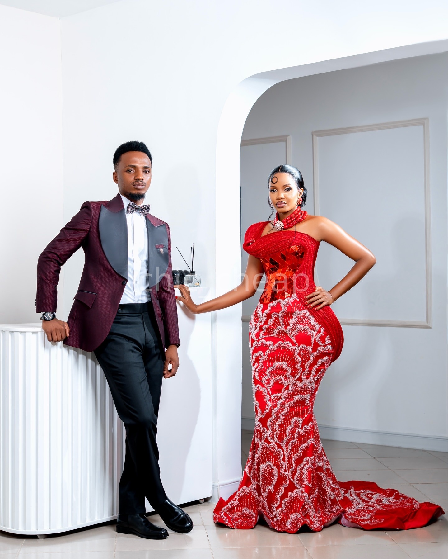 2K26 Red Prom Dress 2026 Mermaid Prom Dress One Shoulder Crystals Sequined Lace Evening Dresses Birthday Party Formal Receiption Gowns Dresses ZJ063