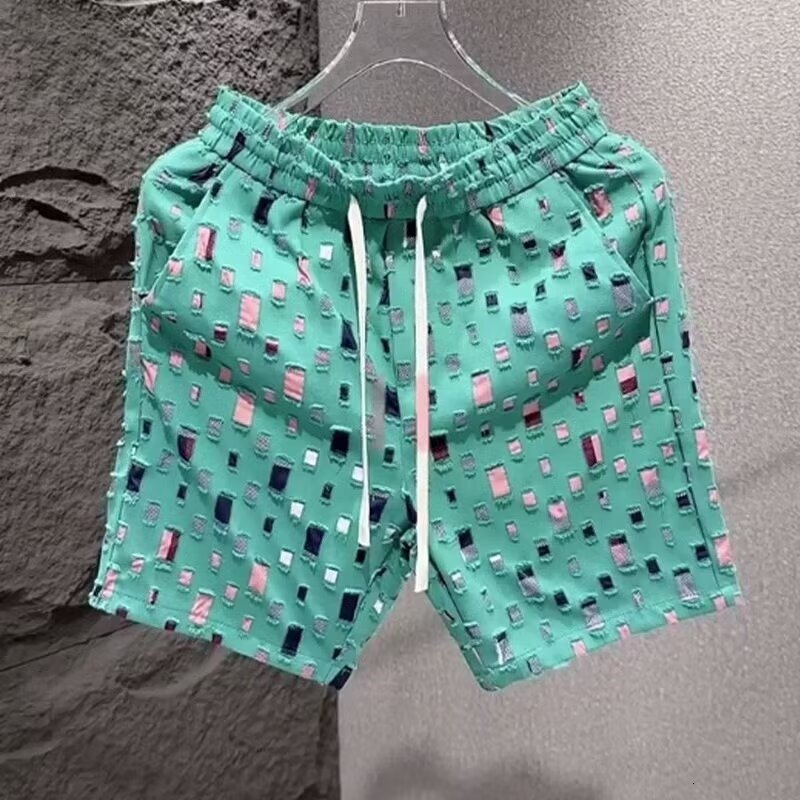 2026 Designer's New Men's Fashionable And Personalized Printed Shorts Trendy Brand, Cool And Youthful Multi-functional Five-point Elasticate