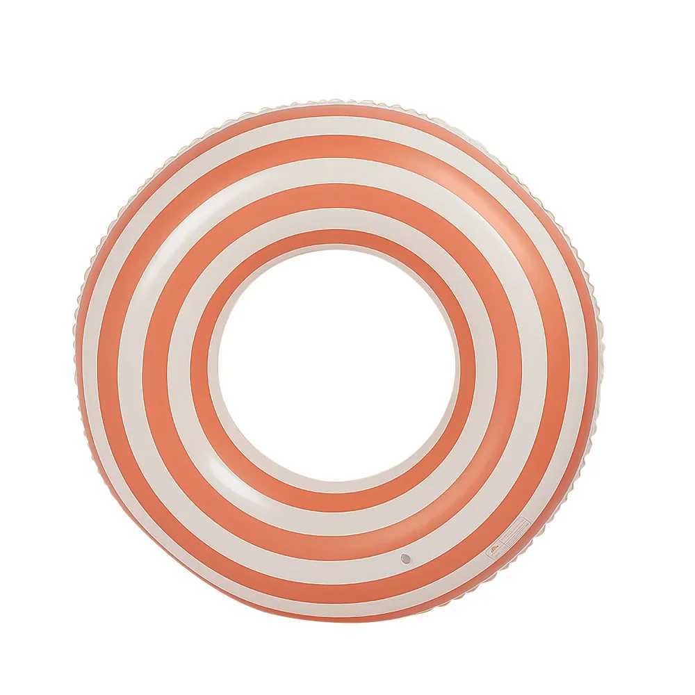 Custom Hot Selling Strip Inflatable Swim Ring Swimming Pool Float Thickened Inflatable Ring Summer Water Park Swim M260316