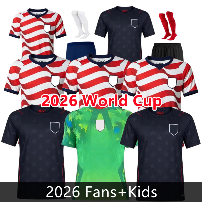 2026 PULISIC MCKENNIE Football Jersey 26 27 ERTZ ALTIDORE PRESS WOOD MORGAN LLOYD 2025 2026 America Football Shirt United States Camisetas USA