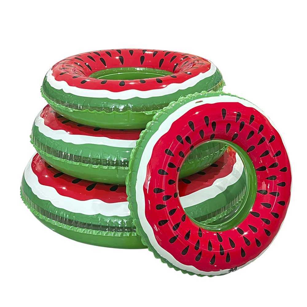 1pc Inflatable Watermelon Swim Circle Summer Swimming Pool Party Water Floating Swimming Ring Accessories Gift M260316