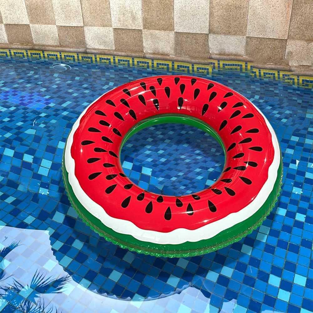 1pc Inflatable Watermelon Swim Circle Summer Swimming Pool Party Water Floating Swimming Ring Accessories Gift M260316