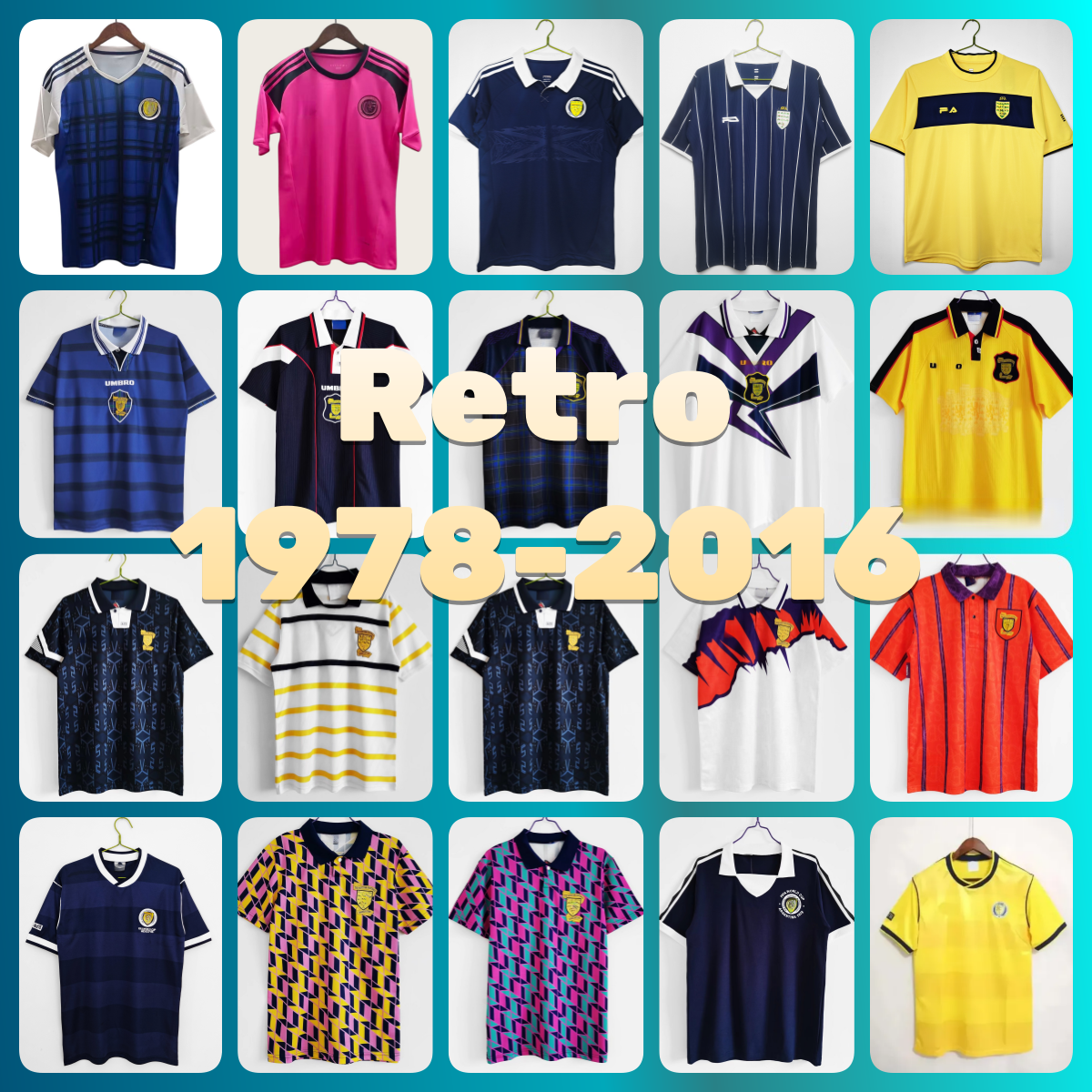 Retro 1978 1982 1986 1990 World Cup Scotland football shirts Soccer Jerseys 1991 92 1993 1994 1996 1998 2000 2012 16 Vintage jersey Collection STACHAN McSTAY DALGLISH