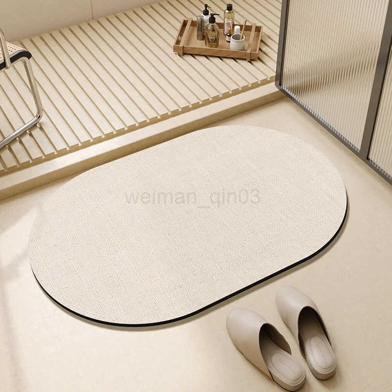 VIKAMA Bathroom mat absorbent diatom mud mat wabi-Sabi dirt resistant wear resistant foot mat quick dry non-slip mat H260316