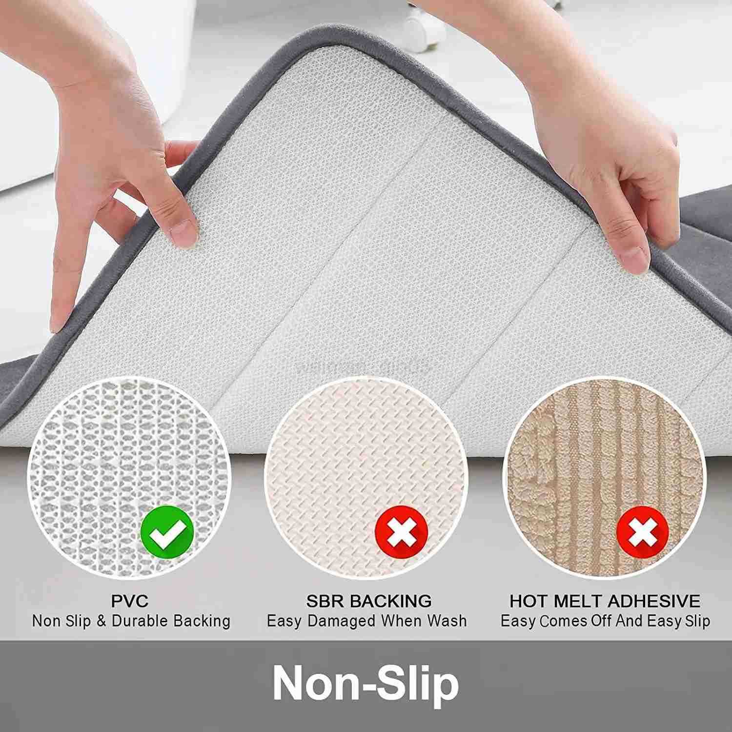 1Pc Super absorbent floor mat super absorbent bath mat super anti slip coral velvet bathroom floor mat door mat H260316