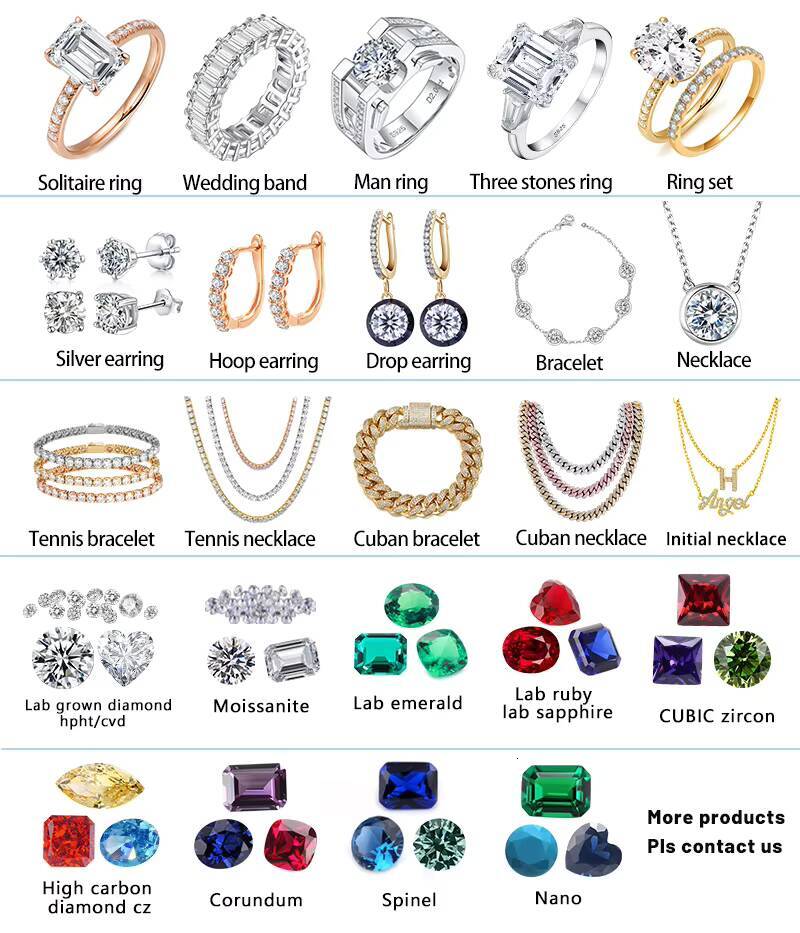 Starsgem Moissanite Diamond Setting Very Shining 3mm 4mm 5mm 6mm Moissanite Tennis Necklace for Gift