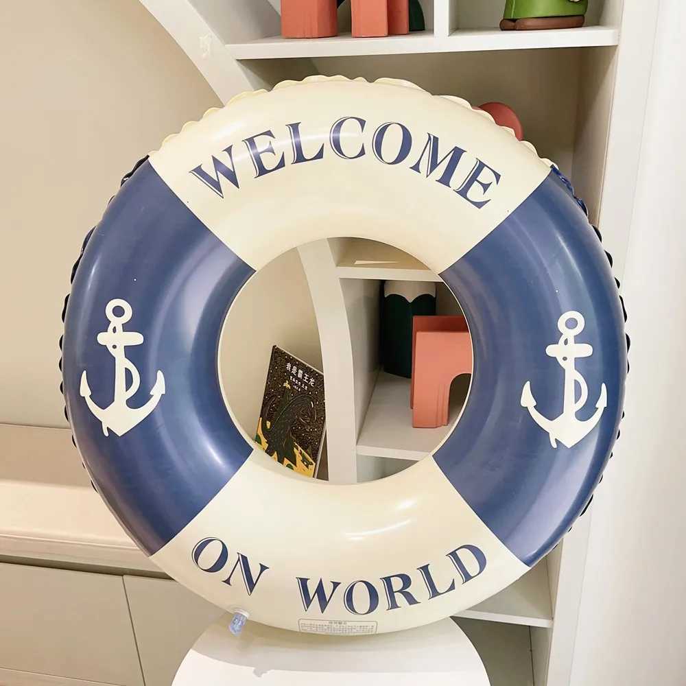 Adult Swim Ring Tube Inflatable Swimming Ring For Summer Beach Swim Circle Swim Pool Float Water Play Swim Tube M260316