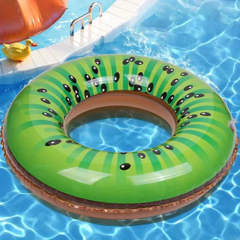 1Pcs Inflatable Fruit Swimming Ring Summer Watermelon Swim Circle Floating Ring Pool Beach Birthday Wedding Party Decor Supplies M260316