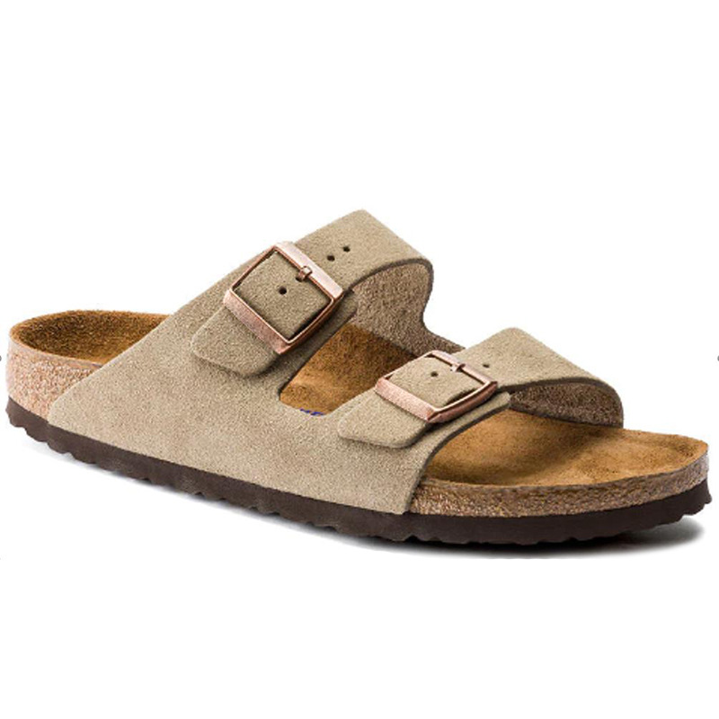 TEEMAZZI hot free shipping designer slippers for mens womens flat slippers brown black blue red beige Fashionable and versatile cork flat sandals