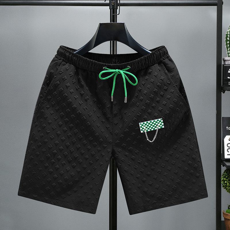 2026 New Designer Luxury Brand Plus Size Men's Casual Shorts Summer Thin Fashionable Loose Knit Checkered Shorts Suitable For Outdoor Wear Men 
