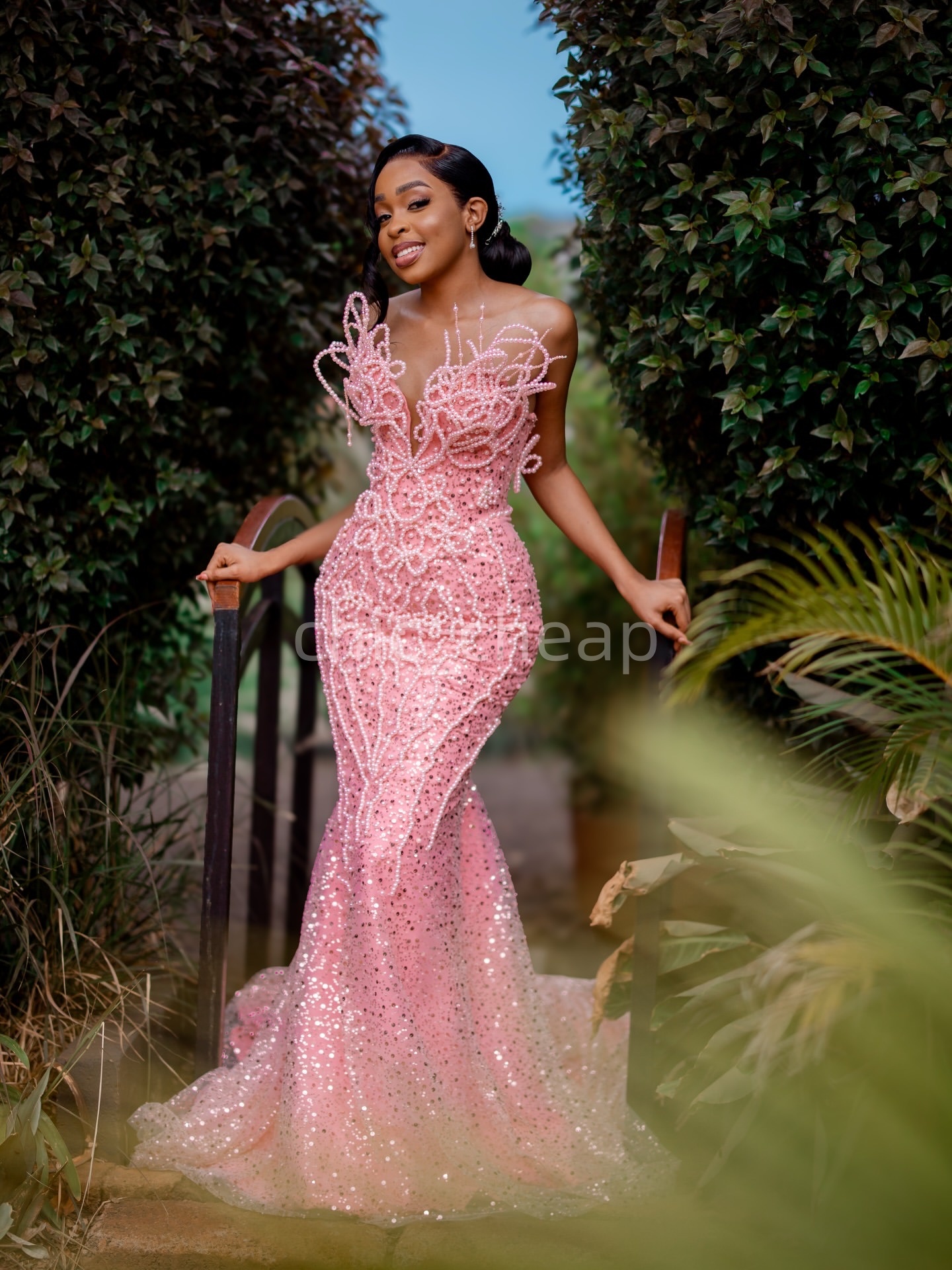 2K26 Pink Prom Dress 2026 Mermaid Prom Dress Sequined Pearls Sweetheart Sparkly Evening Dresses Birthday Party Formal Receiption Gowns Dresses ZJ064