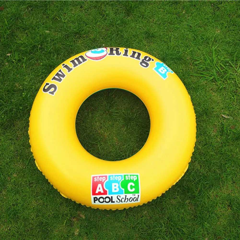 Adult Kids Letter Inflatable Swim Ring Thickened Pool Sea Float Circle 90 M260316