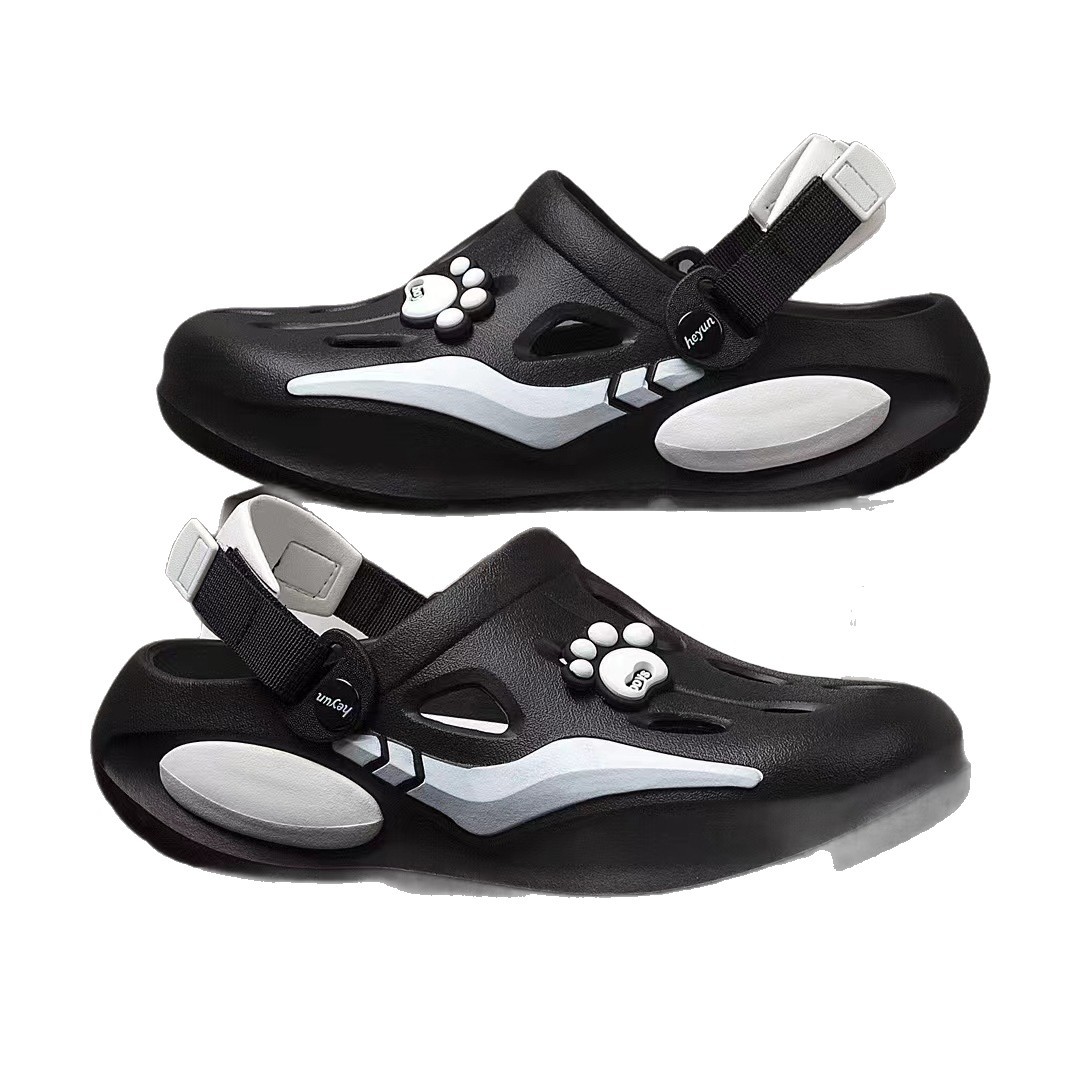 Teenagers for Men Women Chunky Sole Clogs Gray Green EVA Non-slip Outdoor Hiking Slippers Casual Sandals Beach Pool Slippers Streetwear Shoes Free shi