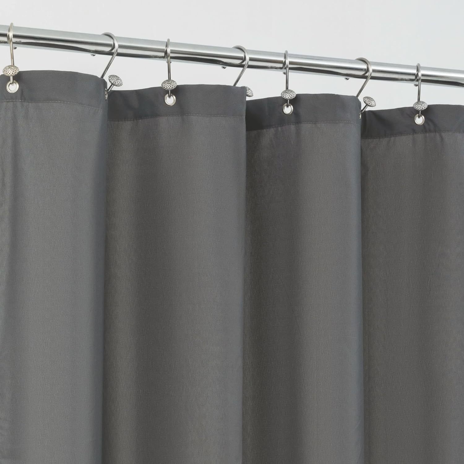 YL-38354 Solid Color Imitation Linen Shower Curtain, Solid Color Polyester Bathroom Curtain, Hotel Toilet Partition Curtain Customization