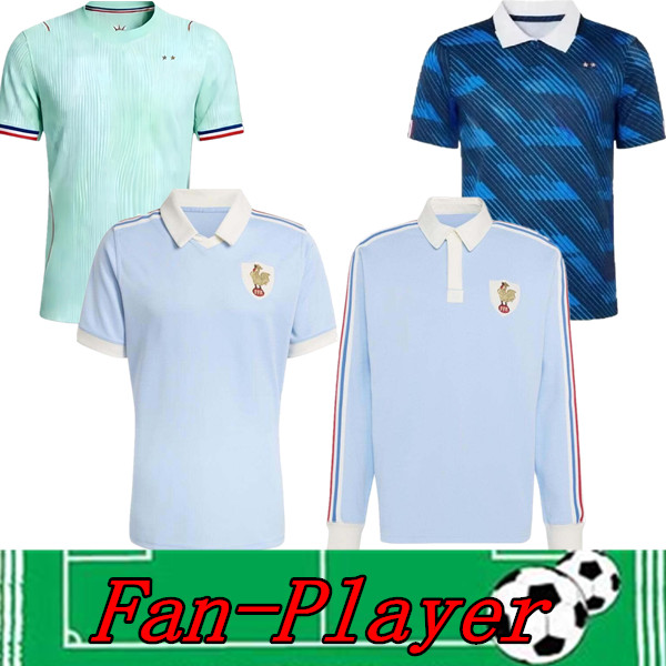 france jersey world cup 2026 French Soccer Jerseys 120 TH MBAPPE GIROUD DEMBELE EKITIKE Olise GRIEZMANN Kids Football tops Shirt maillot de foot ZIDANE Fan vintage