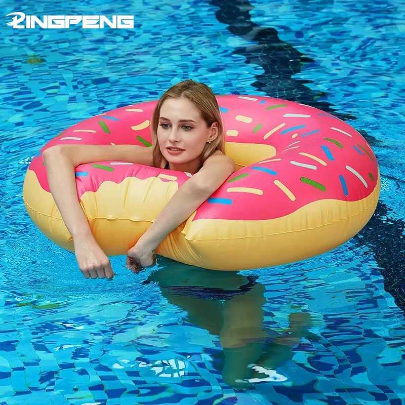 Donut Swimming Ring Inflatable Swim Pool Float For Kid Adult Swimming Circle Baby Swim Tube Water Play Swimming Equipment M260316