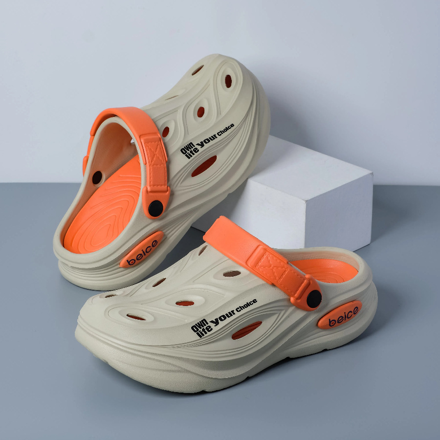 Unisex EVA Clogs Streamline Pattern Non-slip Sole Outdoor Beach Pool Slippers Lightweight Casual Shoes Teenagers For Boys Girls Free shipping