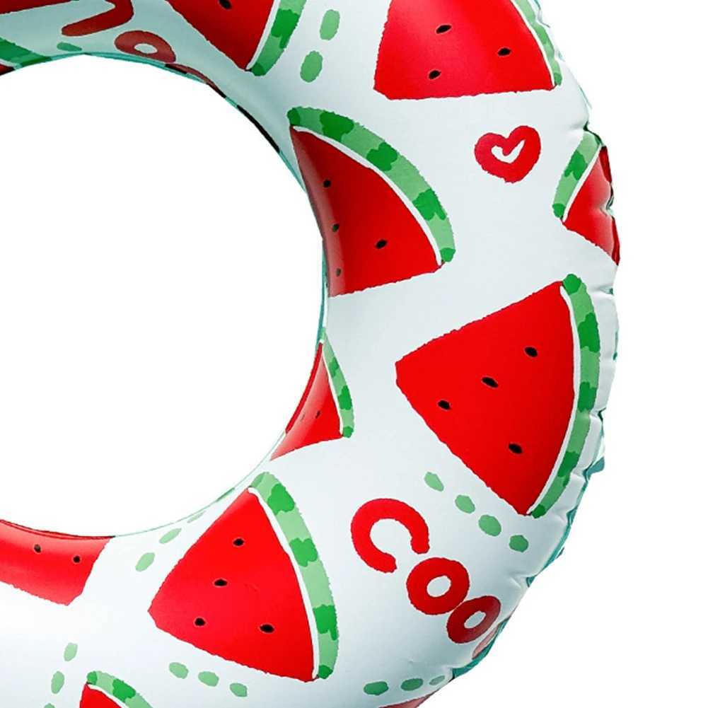 2Pcs Watermelon Pattern Inflatable Swim Ring Pool Floating Rings Leakproof Swimming Rings Floaties Swim Float Tube Pool Accessor M260316