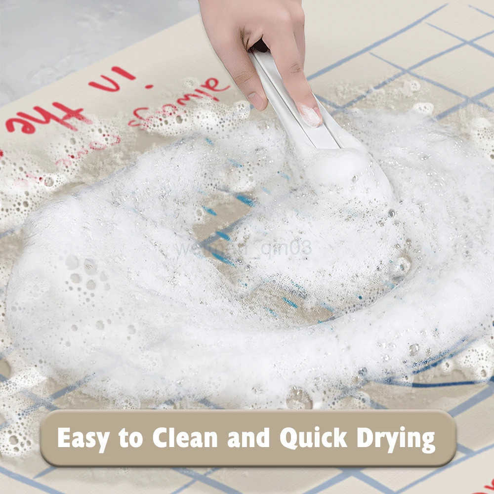 Retro Floral Diatom Mud Bath Mat Super Absorbent Fast Drying Bathroom Rug Non-Slip Soft Shower Carpet for Home Decor H260316