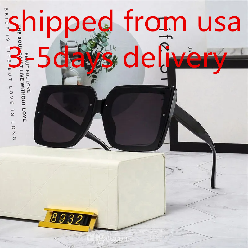 Fashion Classic designer Luxury Sunglasses For Men Women Sun Glasses UV400 Eyewear Metal Frame Lens 8932 With box