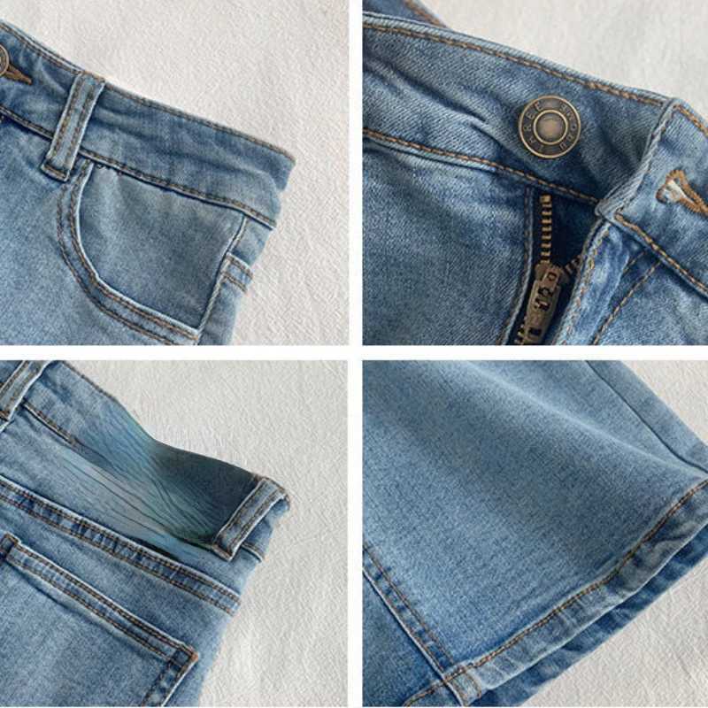 Skirts Women America Vintage High Waist Stretchy Bodycon Slim A-line Mini Sexy Denim Jupe Fashion Harajuku Simple Casual Ladies M260316