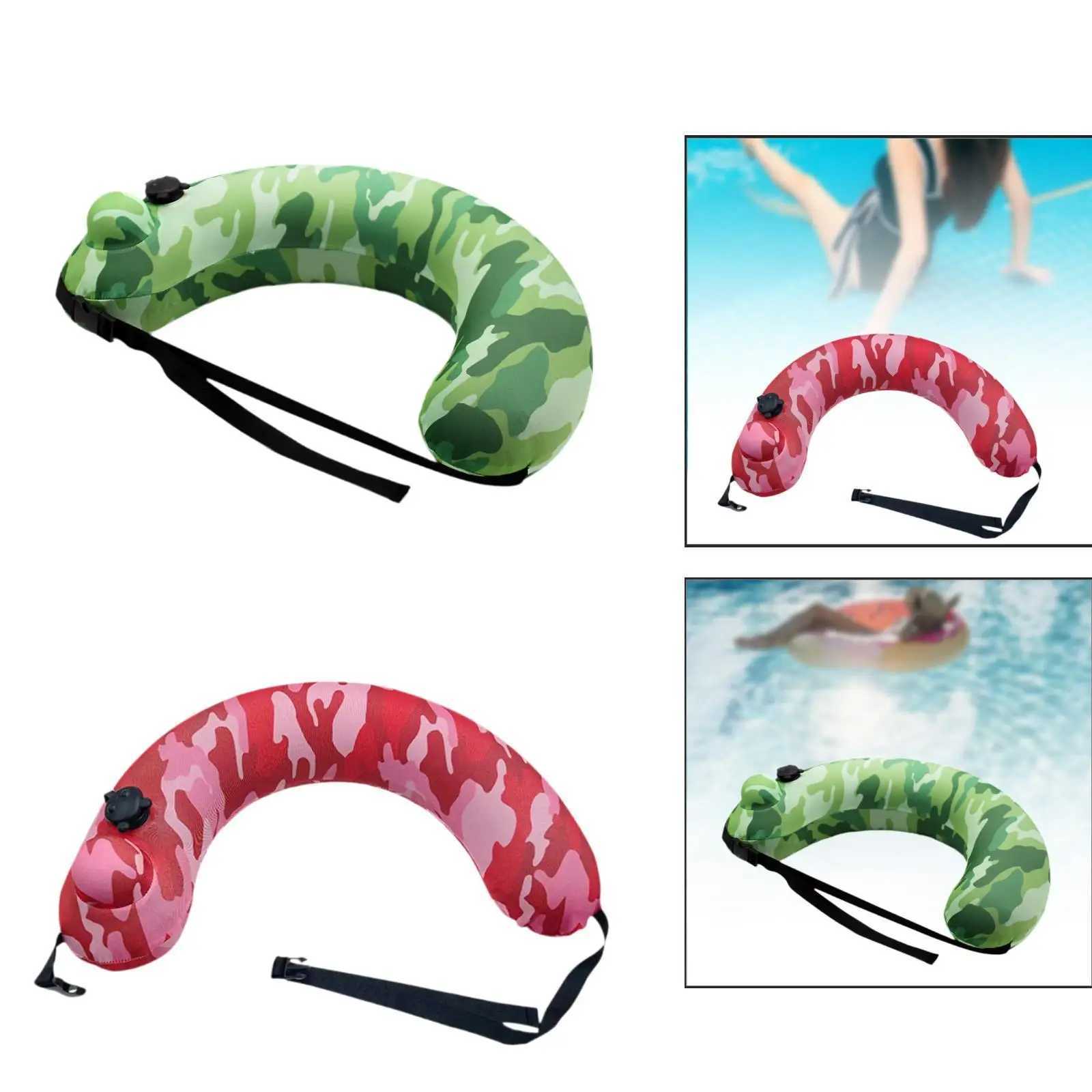 ComfortabLE PVC InflatabLE Pool Float AdjustabLE Swim Ring Multifunctional Neck Waist for Floating Mat Pool AccESSory M260316