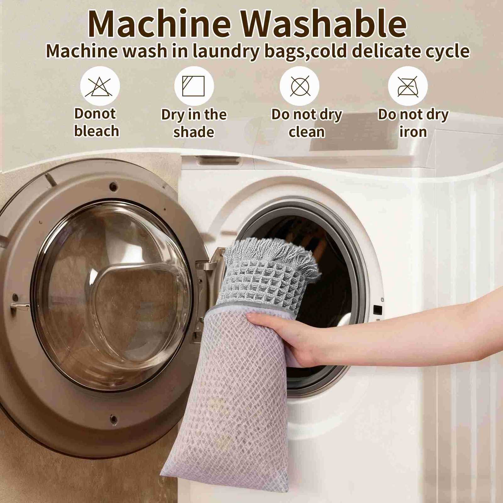 Waffle Bathroom Rugs Soft Non Slip Machine Washable Super Absorbent Bath Mats with Tassels for Bathroom Floor Tub Beside Decor H260316