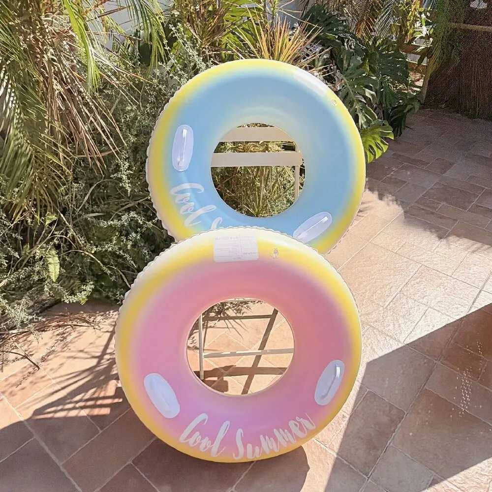 Rooxin Inflatable Pool Float Swimming Ring For Adults Water Play Swim Tube Swimming Circle Summer Beach Party Float F63 M260316