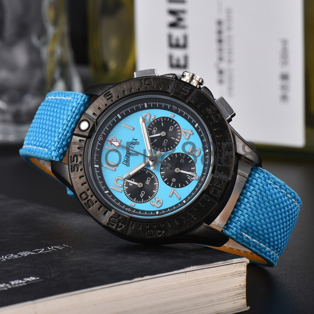 Top Fashion Worldwide Quartz Wristwatch Luxury Watches for Men Color Strap Designer Battery Watch Sport Style Male Clocks for Special Gift Wholesale Dropshipping