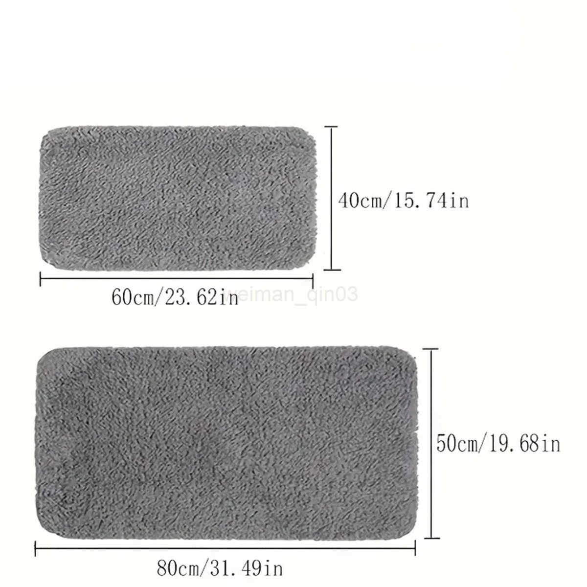 Water absorbtion anti slip bathroom mat thickened bathroom carpet long hair carpet machine washable durable toilet mat H260316