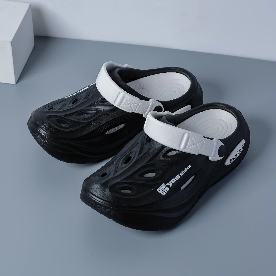 Unisex EVA Clogs Streamline Pattern Non-slip Sole Outdoor Beach Pool Slippers Lightweight Casual Shoes Teenagers For Boys Girls Free shipping