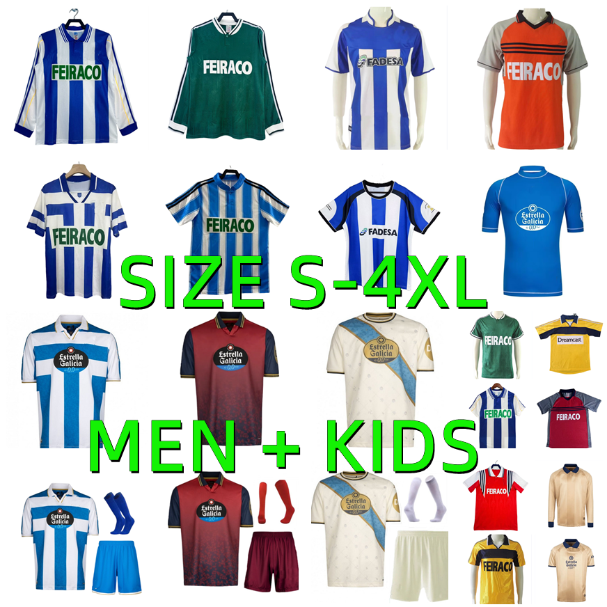 1994 1997 1998 1999 2000 2025 2026 Deportivo de La CoruNa retro soccer jerseyS 94 95 96 97 98 99 00 01 03 DJALMINHA D.TRISTAN MAKAAY bebeto YEREMAY vintage football shirt