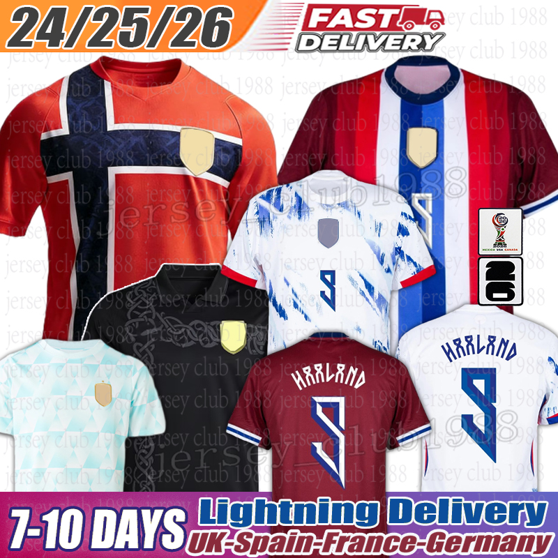 norway jersey 2026 Soccer Jerseys haaland jersey Schjelderup football jersey Nusa Soccer Jerseys Berge kids kits 24 25 noruega jersey world cup 2026 jersey